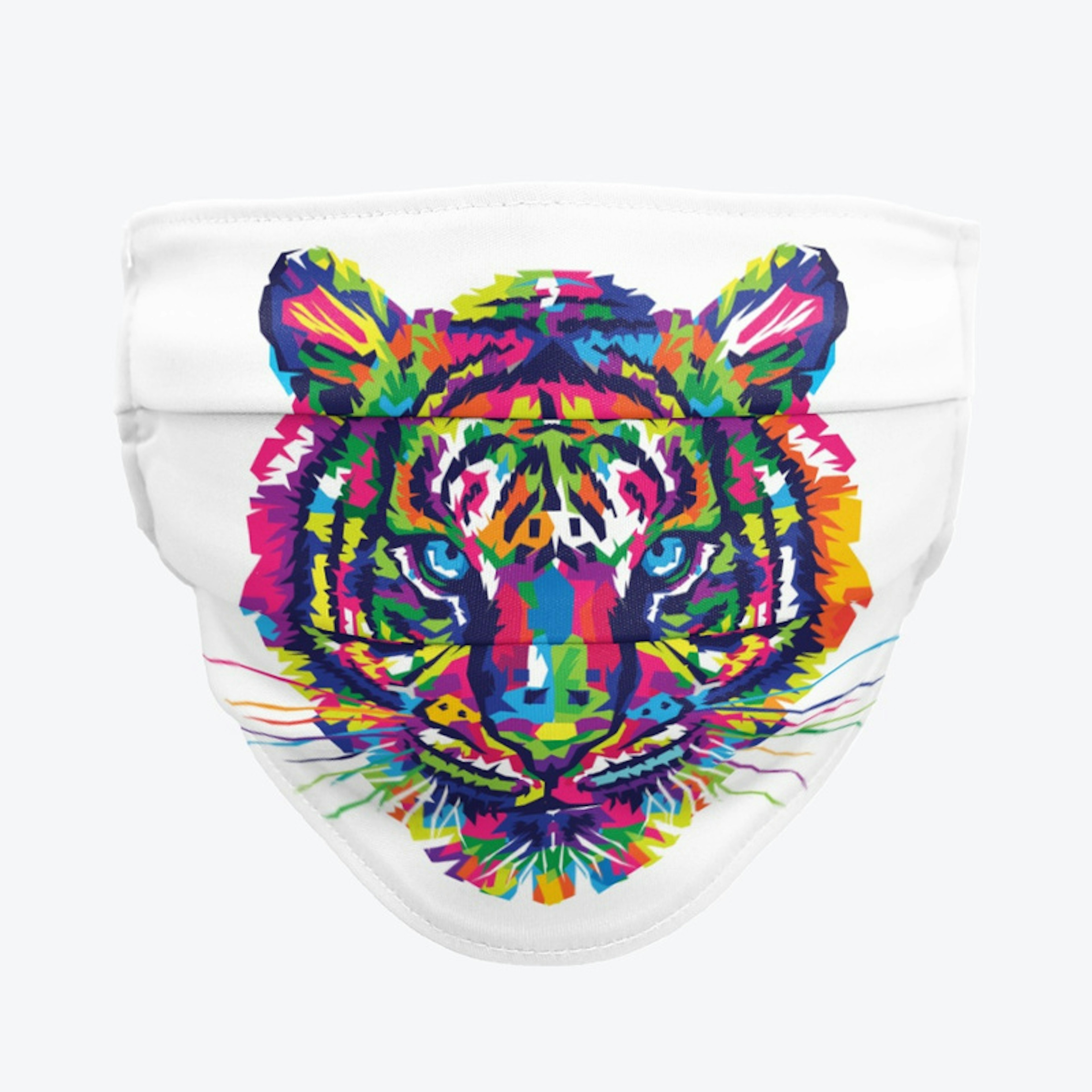 Colored Lion Face Mask